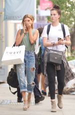 HAILEY and IRELAND BALDWIN Out Shopping in New York 07/28/2015