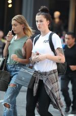 HAILEY and IRELAND BALDWIN Out Shopping in New York 07/28/2015