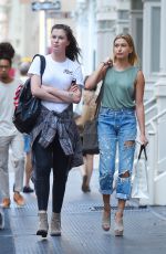 HAILEY and IRELAND BALDWIN Out Shopping in New York 07/28/2015
