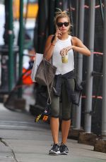 HAILEY BALDWIN in Leggings Leaves a Gym in New York 07/29/2015