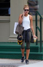 HAILEY BALDWIN in Leggings Leaves a Gym in New York 07/29/2015
