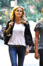 HEIDI KLUM and Vito Schnabel Out and About in New York 01/07/2015