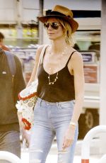 HEIDI KLUM at Leonardo Da Vinci Airport in Rome 07/17/2015