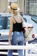 HEIDI KLUM at Leonardo Da Vinci Airport in Rome 07/17/2015