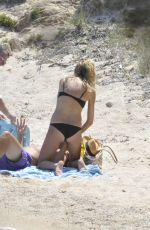 HEIDI KLUM in Bikini and Vito Schnabel on the Beach in the Mediterranean 07/25/2015