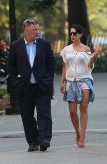 HILARIA and Alec BALDWIN Out in The West Village 07/28/2015