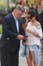 HILARIA and Alec BALDWIN Out in The West Village 07/28/2015
