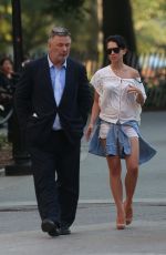 HILARIA and Alec BALDWIN Out in The West Village 07/28/2015