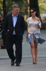 HILARIA and Alec BALDWIN Out in The West Village 07/28/2015