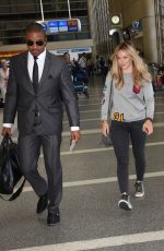 HILARY DUFF at Los Angeles International Airport 07/03/2015