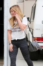 HILARY DUFF Heading to a Gym in West Hollywood 07/01/2015