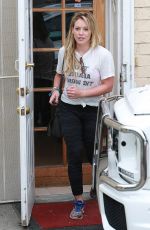 HILARY DUFF Heading to a Gym in West Hollywood 07/01/2015