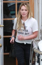 HILARY DUFF Heading to a Gym in West Hollywood 07/01/2015