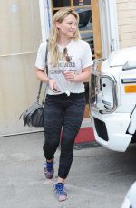 HILARY DUFF Heading to a Gym in West Hollywood 07/01/2015