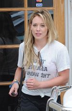 HILARY DUFF Heading to a Gym in West Hollywood 07/01/2015