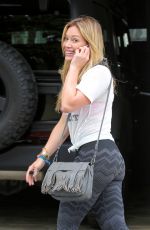 HILARY DUFF Heading to a Gym in West Hollywood 07/01/2015