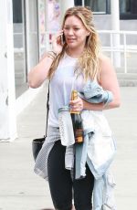 HILARY DUFF Leaves a Gym in West Hollywood 07/18/2015