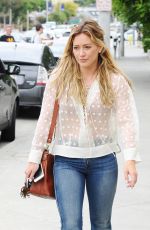 HILARY DUFF Leaves Cafe Zinque in West Hollywood 07/21/2015
