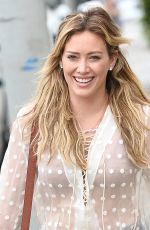 HILARY DUFF Leaves Cafe Zinque in West Hollywood 07/21/2015