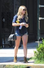 HILARY DUFF Leaves Nine Zero One Salon in West Hollywood 07/02/2015