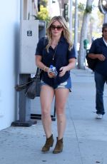 HILARY DUFF Leaves Nine Zero One Salon in West Hollywood 07/02/2015