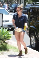 HILARY DUFF Leaves Nine Zero One Salon in West Hollywood 07/02/2015