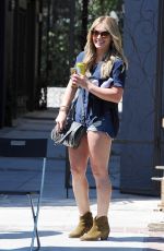 HILARY DUFF Leaves Nine Zero One Salon in West Hollywood 07/02/2015