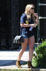 HILARY DUFF Leaves Nine Zero One Salon in West Hollywood 07/02/2015