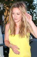 HILARY DUFF Leaves Sugarfish in Beverly Hills 07/13/2015