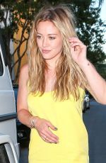 HILARY DUFF Leaves Sugarfish in Beverly Hills 07/13/2015
