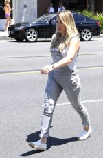 HILARY DUFF Out and About in Beverly Hills 07/24/2015