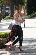 HILARY DUFF Out and About in Los Angeles 07/29/2015