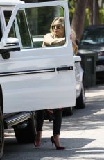 HILARY DUFF Out and About in Los Angeles 07/29/2015