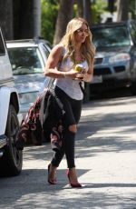 HILARY DUFF Out and About in Los Angeles 07/29/2015