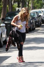 HILARY DUFF Out and About in Los Angeles 07/29/2015