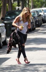 HILARY DUFF Out and About in Los Angeles 07/29/2015