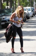 HILARY DUFF Out and About in Los Angeles 07/29/2015