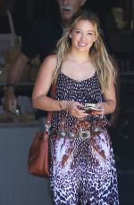 HILARY DUFF Out and About in Studio City 07/14/2015
