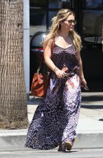 HILARY DUFF Out and About in Studio City 07/14/2015