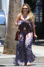HILARY DUFF Out and About in Studio City 07/14/2015