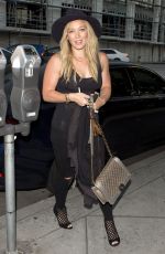 HILARY DUFF Out and About in West Hollywood 07/30/2015