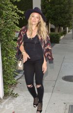HILARY DUFF Out and About in West Hollywood 07/30/2015