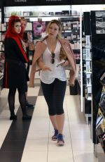 HILARY DUFF Out Shopping in Beverly Hills 07/13/2015