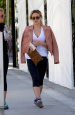 HILARY DUFF Out Shopping in Beverly Hills 07/13/2015