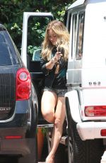 HILARY DUFF Out Shopping in Beverly Hills 07/17/2015