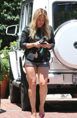 HILARY DUFF Out Shopping in Beverly Hills 07/17/2015