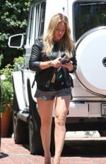 HILARY DUFF Out Shopping in Beverly Hills 07/17/2015