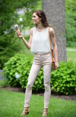 HILARY RHODA at a Park i New York 06/29/2015