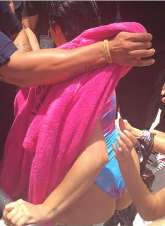 DEMI LOVATO at Cool for the Summer Pool Party Tour in Miami