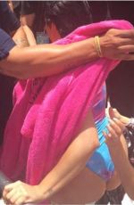 DEMI LOVATO at Cool for the Summer Pool Party Tour in Miami